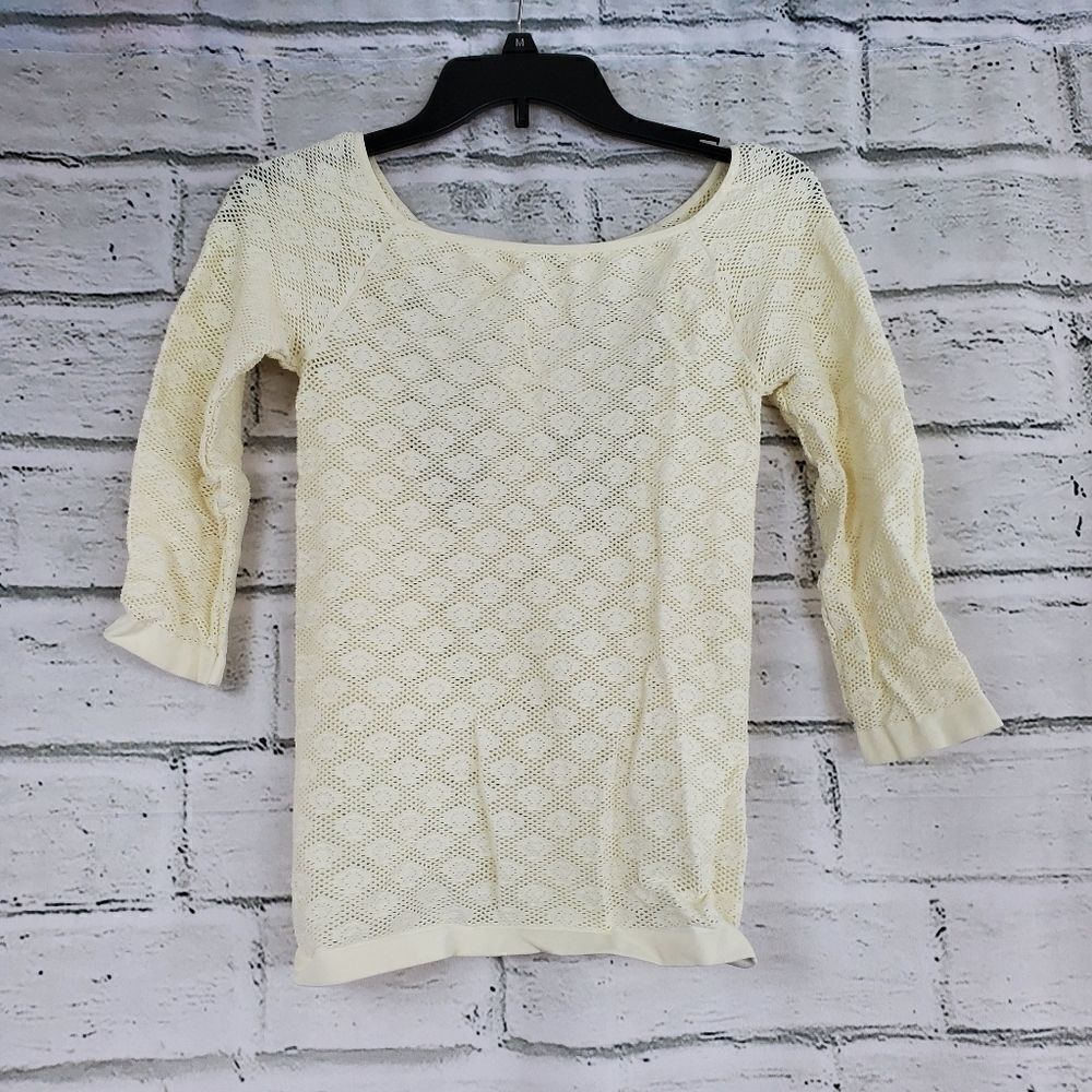 Intimately free people sheer cutout back shirt